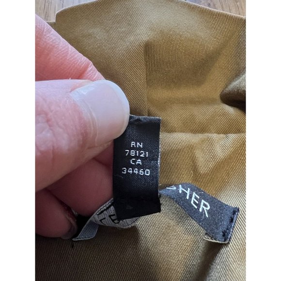 EILEEN FISHER Collared Lightweight Button Up Utility Jacket Small Greenish Brown - Picture 8 of 11